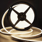 Lamomo LED Neon Lights, 12V Neutral White Dimmable LED Strip Lights, 16.4ft/5m Waterproof LED Neon Rope Lights, Silicone 4500K Neon LED Strip for Bedroom Indoor Home Decor (Power Adapter Included)