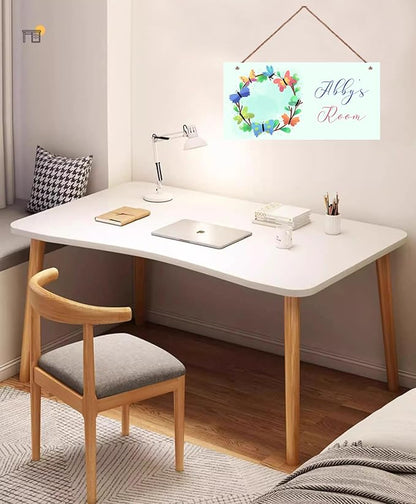 Personalized Sign Butterfly Sign For Girls Room Farmhouse Decor Butterflies Wall Art Home Decor For Kids Room,Custom Name Door Art Decor Decorative Plate for Boys Bedroom
