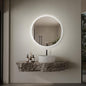 Niccy Round Led Mirror for Bathroom, 24" Circle Frameless Backlit Mirror wiht Light, Anti-Fog, 3 Colors, Waterproof, Memory Function