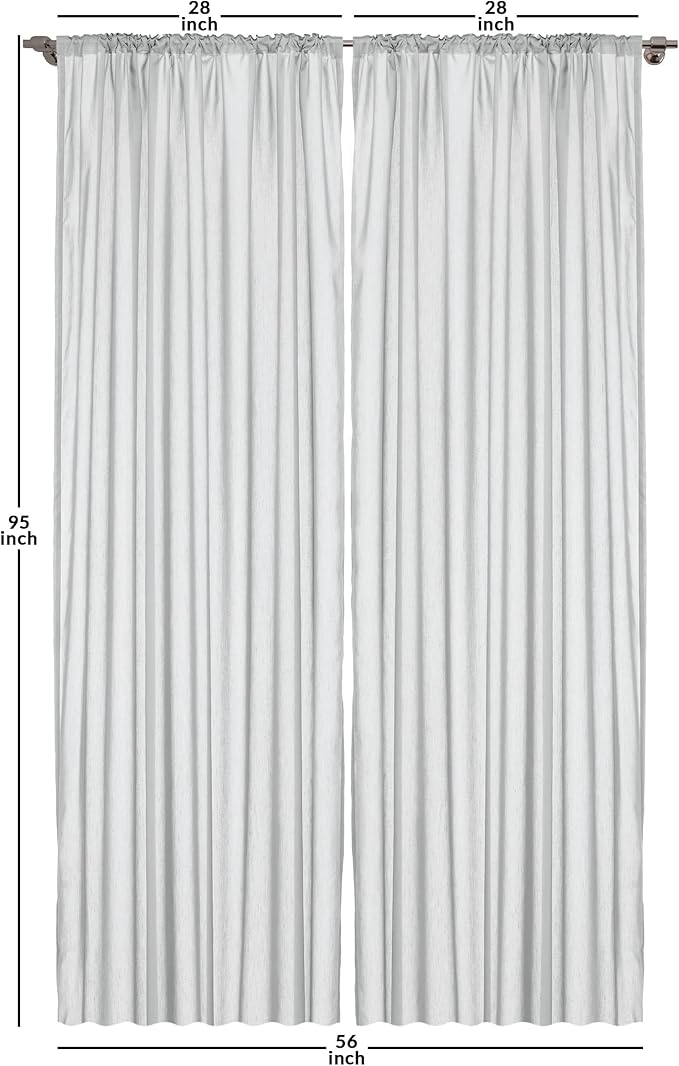 Ambesonne Spaceship Window Curtains, Cartoon Style Space Crafts Flying Through Cosmos Stared Background Astronauts, Lightweight Decor 2-Panel Set with Rod Pocket, Pair of - 28" x 95", Multicolor
