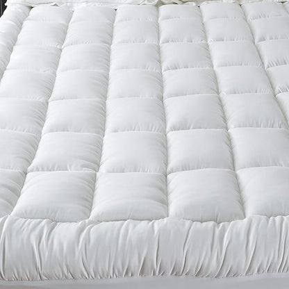 Niagara Microfiber Full Mattress Topper - Pillow Top Mattress Cover Quilted Fitted Cooling Topper for Back Pain Deep Pocket Fits 20 Inches (54x75 Inches)