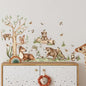 Jungle Animal Wall Stickers Forest Safari Wall Decals Kid Room Nursery Baby Bedroom Décor (Bear Spotted Deer Tree)
