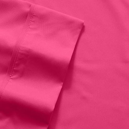 Cal King Size Bed Sheets - 6 Piece 1500 Supreme Collection Fine Brushed Microfiber Deep Pocket California King Sheet Set Bedding - 2 Extra Pillow Cases, Great Value, California King, Fuschia