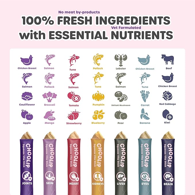 Bundle | Berry Good Milk 10pk Vitamin-Infused + 49 Variety Squeeze Vita Sticks with Essential multivitamins [Both Products are for Cats & Dogs of All Life Stages]-Mewly Pet