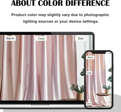 Lazzzy Velvet Blackout Curtains Thermal Insulated Room Window Drapes Super Soft Luxury Curtains for Living Room Bedroom Rod Pocket 2 Panels, Dusty Pink, 52" W x 120" L