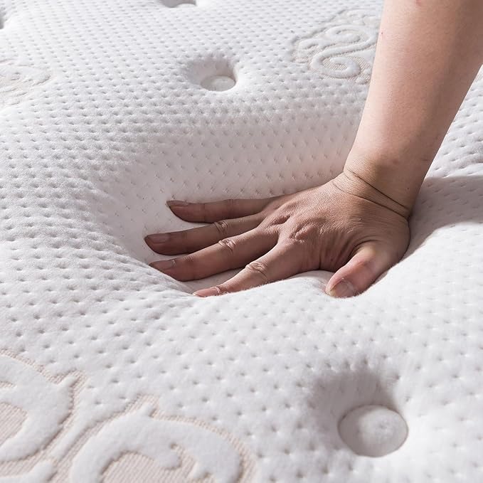 Twin Mattress 11.4 Inch Memory Foam Innerspring Independently Encased Coil Hybrid Mattress - Pillow Top Mattress in a Bag