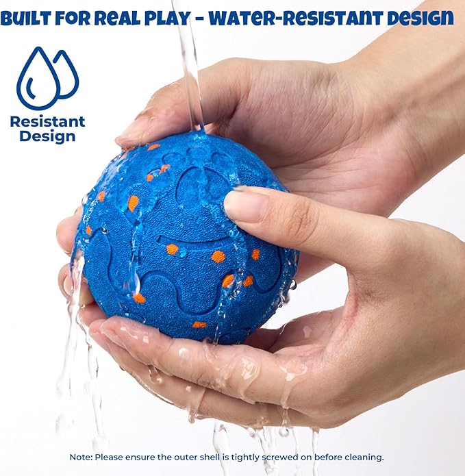 Dog Balls: Interactive Dog Ball Auto Rolling - Interactive Dog Toys for Aggressive Chewers - Bouncy & Throwable, Type-C Rechargeable, Washable, for Small & Medium & Large Dogs – Blue-Mewly Pet