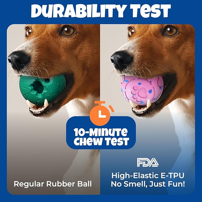 Dog Balls: Interactive Dog Ball Auto Rolling - Interactive Dog Toys for Aggressive Chewers - Bouncy & Throwable, Type-C Rechargeable, Washable, for Small & Medium & Large Dogs – Pink-Mewly Pet