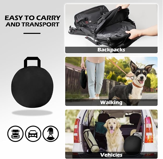 Cat Tent Outdoor, Pet Enclosure Tent Suitable for Cats and Small Animals, Indoor Playpen Portable Exercise Tent with Carry Bag（Black）-Mewly Pet