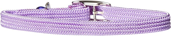 Kool Kat Elastic Cat Safety Collar with Bell, Lavender, 10"-Mewly Pet