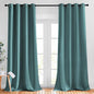 NICETOWN Patio Glass Door Panels - (52 inches Wide x 120 inches Long, Sea Teal, 1 Pair) Blackout Curtains for Bedroom/Living Room, Privacy Panel Drapes for Dining Room and Guest Room