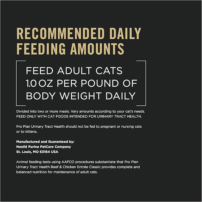 Purina Pro Plan Urinary Tract Health Beef and Chicken Entree Classic Cat Food - (Pack of 24) 5.5 oz. Cans-Mewly Pet