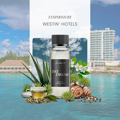Scentiment Diffuser Oil - Day Dream | Inspired by Luxury Five Star Hotel Scents White Tea Scent | Aromatherapy Home Fragrance| Luxurious Scent with Notes of Aloe Vera, Cedar, White Tea (20ml)