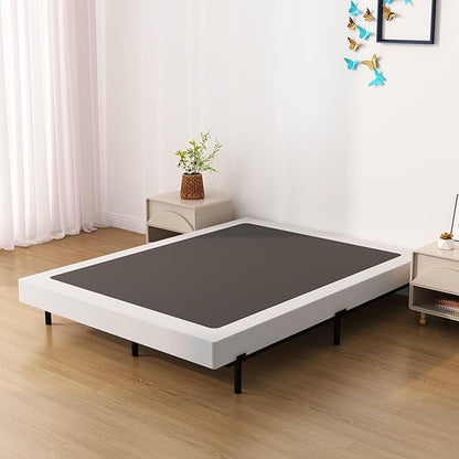 7 Inch California King Box Spring Bed Base, Low Profile Metal Cal King Box Spring with Fabric Cover, 3000 Lbs Max Weight Capacity Mattress Foundation, Noise-Free, Easy Assembly