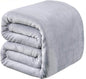 Polar Fleece Blankets King Size for The Bed Extra Soft Brush Fabric Super Warm Bed Blanket Lightweight Couch Blanket 90" x 108"(Light Gray King)