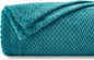 NEWCOSPLAY Super Soft Twin Blanket Dark Blue Premium Silky Flannel Fleece Leaves Pattern Lightweight Bed Blanket All Season Use (Dark Blue, Twin(60"x80"))