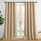 NICETOWN Biscotti Beige Light Blinds - Microfiber Grommet Thermal Insulated Shades for Kid's Room, Yard, Boys Room, Girls Room, Nursery - Lightweight, 1 Pair, W52 x L95