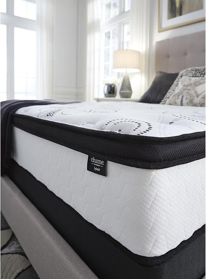 Ashley Chime Full Mattress Hybrid 12 Inch Firm Memory Foam for Pressure Relief, Mattress In a Box with Cooling Gel, Fiberglass Free
