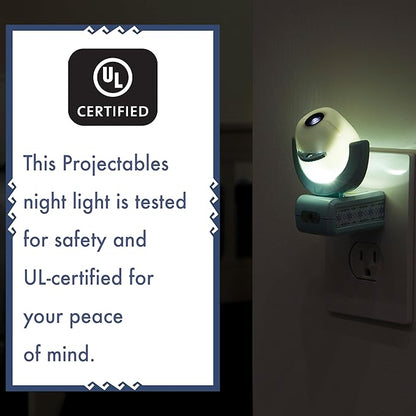 Projectables Disney Frozen 2 LED Projector Night Light, Plug-In, Dusk-to-Dawn, Elsa, Anna, and Olaf, Ideal for Hallway, Bedroom, Nursery, or Playroom – 45028