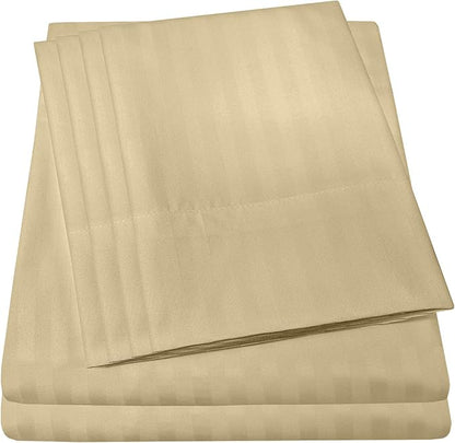 King Size Bed Sheets - 6 Piece 1500 Supreme Collection Fine Brushed Microfiber Deep Pocket King Sheet Set Bedding - 2 Extra Pillow Cases, Great Value, King, Dobby Sage
