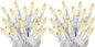 Holiday Pride White Christmas Tree Lights - 100 Count Clear White Lights String on White Wire - 24 Ft - Indoor/Outdoor Use - UL Listed - Static & Flashing Modes - Connectable (Pack of 2)