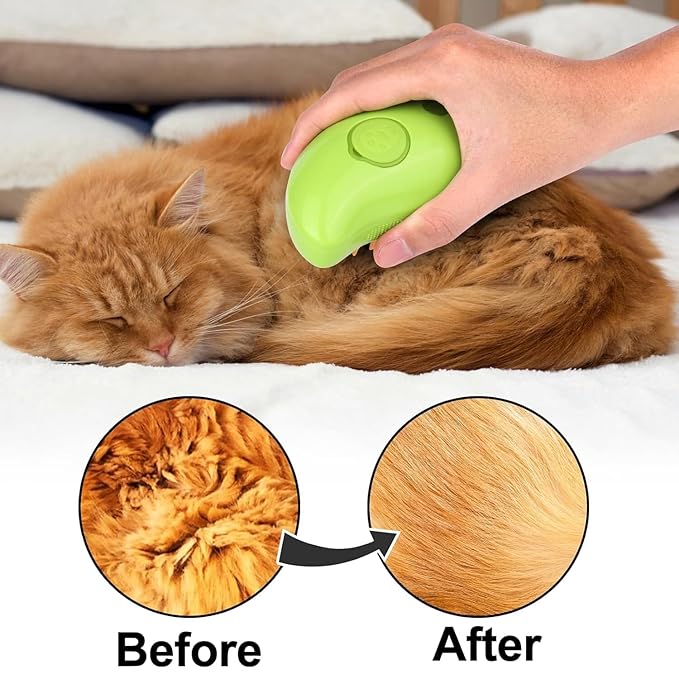 2024 3-in-1 Pet Grooming Tool: Detangling Brush for Massage and Hair Removal, Versatile for Cats and Dogs-Mewly Pet