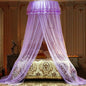 Jolitac Bed Canopy Lace Mosquito Net for Girls Beds, Unique Princess Play Tent Mesh Canopies Large Lace Dome Curtain Drapes Home & Travel (Purple)