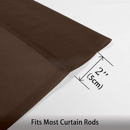 OWENIE Sheer Chocolate Curtains, Sheer Curtains 84 inch Length 2 Panels Set, Rod Pocket Voile Fimly Sheer Drapes for Living Room/Bedroom, 2pcs, Each 42" W x 84" L