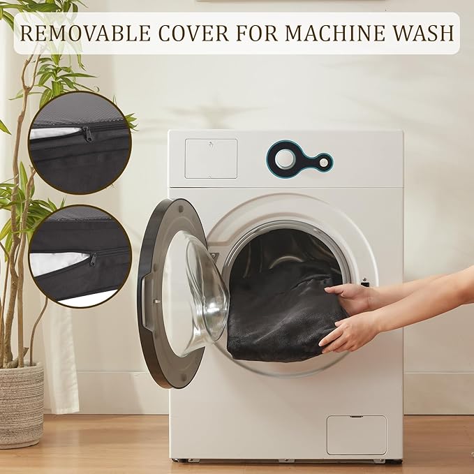 Bedfolks Orthopedic Dog Bed, Waterproof Dog Sofa Bed for Extra Large Dogs, Egg Foam Pet Couch Bed with Removable Washable Cover and Nonslip Bottom, Black-Mewly Pet