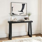 Plank+Beam Solid Wood Console Table, 46 Inch, Sofa Table, Narrow Entryway Table for Hallway, Behind The Couch, Living Room, Foyer, Easy Assembly, Black
