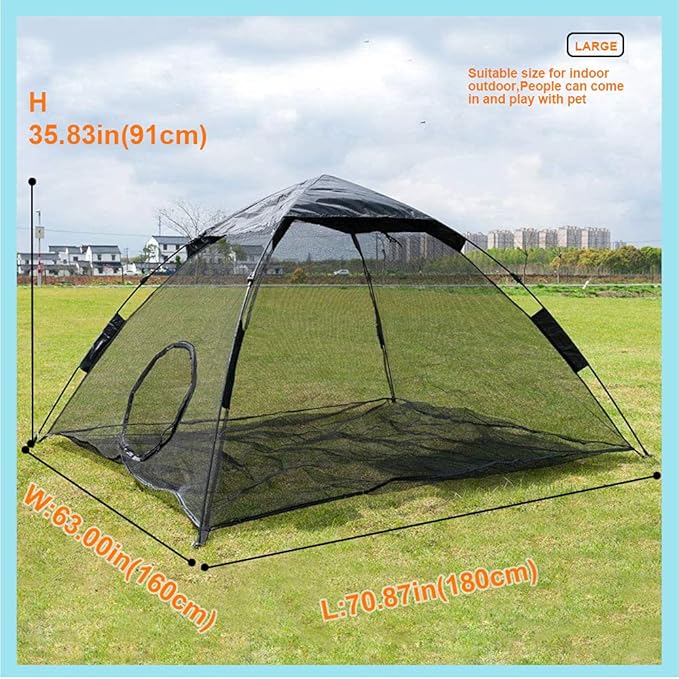 Portable Large Pop Up Pet Cat Tents Enclosures for Outside Patio-Mewly Pet