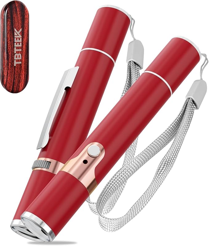 TBTeek Cat Toys for Indoor Cats, 2 Pieces, Rechargeable, 7 Adjustable Patterns, Interactive Kitten Pet Dog Chase Toy for Cats Fun Playing Exercise（Red）-Mewly Pet