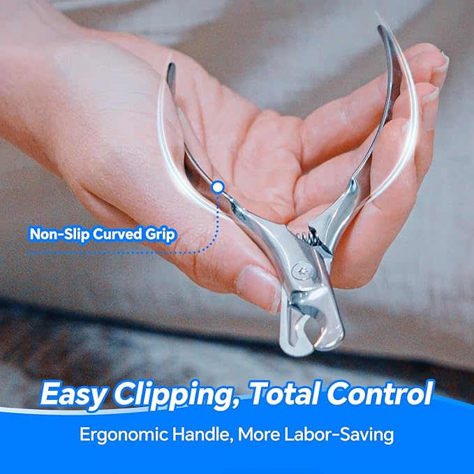 Dog Cat Nail Clippers for Large Dogs Heavy Duty Dog, Professional Stainless Steel Pet Nail Trimmers, Sharp & Safe with Ergonomic Handle, Built-in Nail File-Mewly Pet