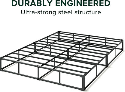 ZINUS 9 Inch WonderBox(TM) Smart Box Spring, Quick Assembly Mattress Foundation, Durable Metal Frame, King, Grey