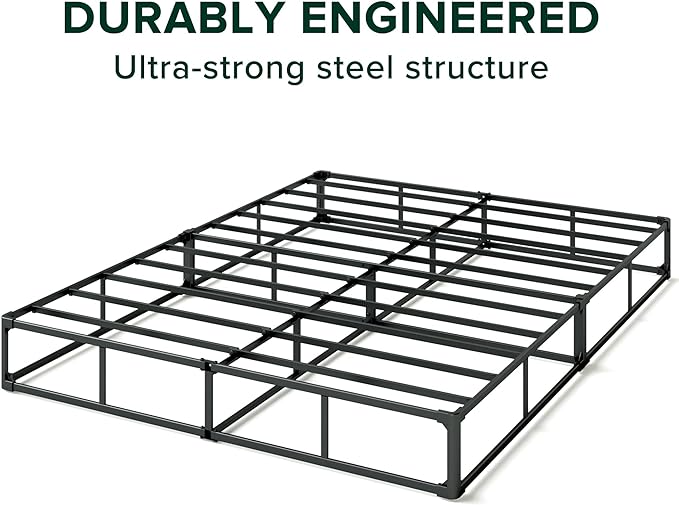 ZINUS 9 Inch Queen WonderBox(TM) Smart Box Spring, Quick Assembly Mattress Foundation, Durable Metal Frame, Grey