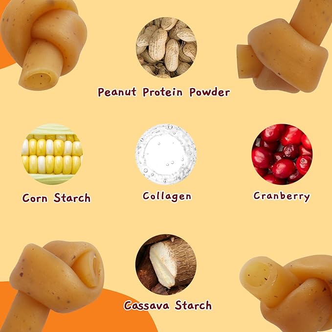 Jungle Calling Peanut Butter Dog Treats, Dental Puppy Chews, Rawhide-Free Bones for Small Dogs, 2.5''-Mewly Pet
