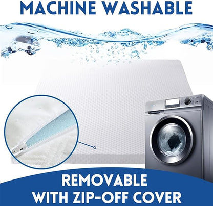 EDILLY 3 Inch Cooling Gel Memory Foam Mattress Topper California King Size,with Removable & Washable Bamboo Cover,Soft Breathable Mattress Pad,Bed Topper for Back Pain Relief (72x84)