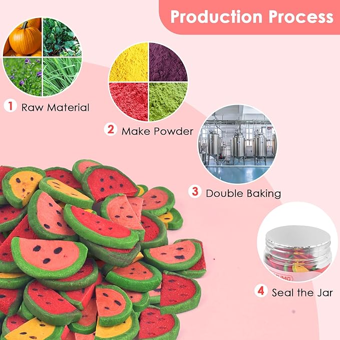 KATUMO Rabbit Chew Toys, 200g / 7oz Mixed Natural Timothy Hay Beet Pumpkin Carrot Chew Toys and Treats for Hamster, Chinchilla, Guinea Pig, Rabbit, Small Animals Molar Snacks-Mewly Pet