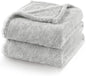 Exclusivo Mezcla Plush Fuzzy Fleece Bed Blanket King Size, Super Soft, Fluffy and Warm Blankets, Suitable for All Seasons (Light Grey, 90x104 Inches)