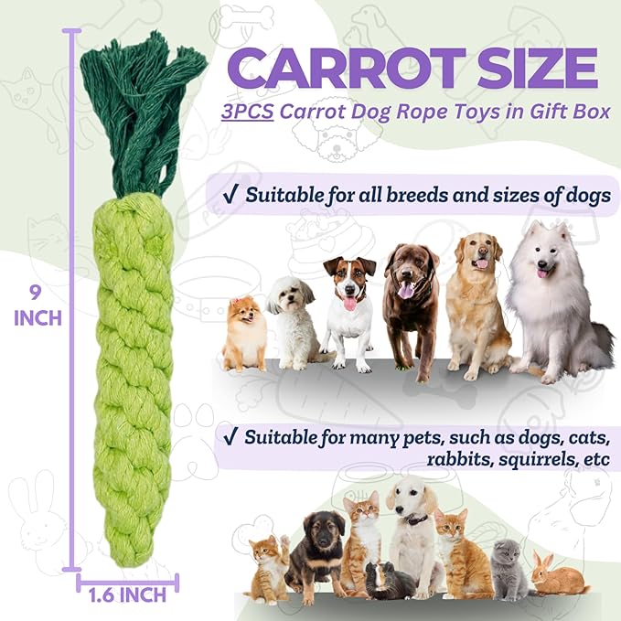 3PCS Green Woven Pet Chew Set, Dog Chew Accessories, Cat Interactive Chews, Safe & Durable Braided Chews for Dogs, Cats & More Pets-Mewly Pet