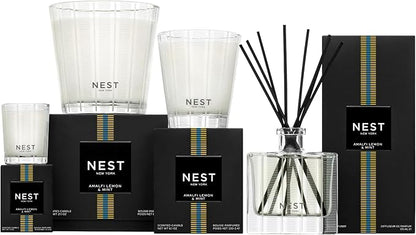 NEST New York Reed Diffuser Liquid Refill, Amalfi Lemon & Mint - 5.9 fl oz - Fragrance for Up to 90 Days - Flame Free