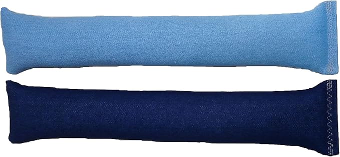 15" Catnip Cat Kicker Toys/Kitty Kick Sticks/Cat-Nip Kick Sticks (Light Denim and Dark Denim) (Kickers Filled with 1 oz Premium Canadian Catnip)-Mewly Pet