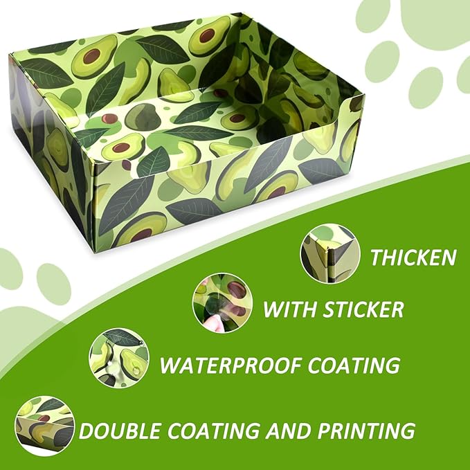 CONLI 30 PCS Disposable Litter Boxes for Cats, Foldable Waterproof Kitten Litter Box Low Entry, Portable Litter Box for Cats Small Pets Animals Travel Needs-Mewly Pet