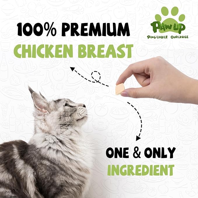 Freeze Dried Chicken for Dogs Cats, High Protein Raw Dog Food Topper, Single Fresh Ingredient Treats, 4.6oz, Rawhide Free-Mewly Pet
