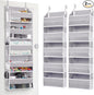 ULG 2 Pack 5-tier Over the Door Organizer Light Gray