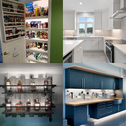 TORCHSTAR LED Safe Lighting Kit, (6) 12 Inch Linkable Light Bars + Motion Sensor + UL Power Adapter, 900LM, Input 100-240V, for Under Cabinet Gun Safe Locker Closet Showcase, 5000K Daylight