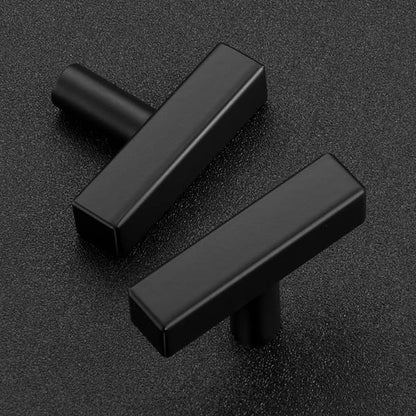 Ravinte Black Cabinet Handles 25 Pack Matte Black Square Cabinet Pulls Kitchen Hardware 2 inch Overall Length Kitchen Drawer Pulls