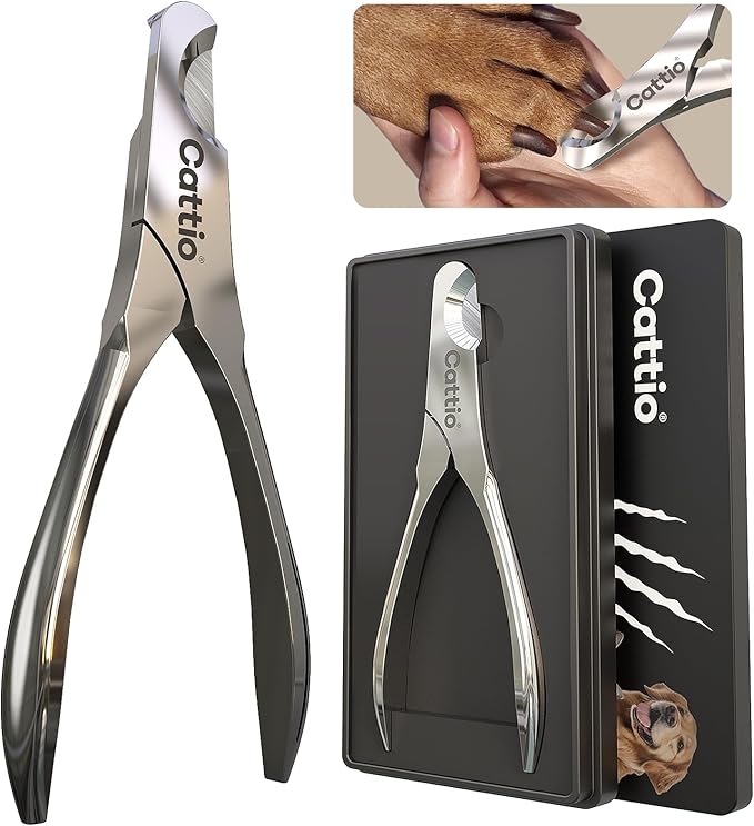 Dog Nail Clippers - All Steel Material, Built-in Spring,Heavy Duty Dog Nail Trimmer Full Metal Razor Sharp Professional for All Dogs Cats with Thick Toena,Dog Nail Trimmers-Mewly Pet