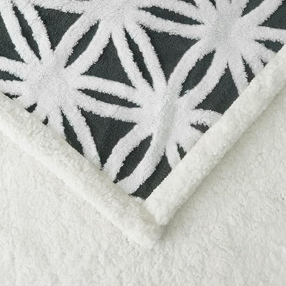 LOMAO Sherpa Fleece Blanket Fuzzy Soft Throw Blanket Dual Sided Blanket for Couch Sofa Bed (Dark Grey, 60''x80'')