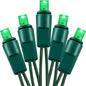 Holiday Essence Mini LED Green St. Patrick’s Lights Set, 60 5mm Wide Angle Christmas String Lights Green Wire, Indoor Outdoor Décor for Home Patio Garden Decorations, UL Certified
